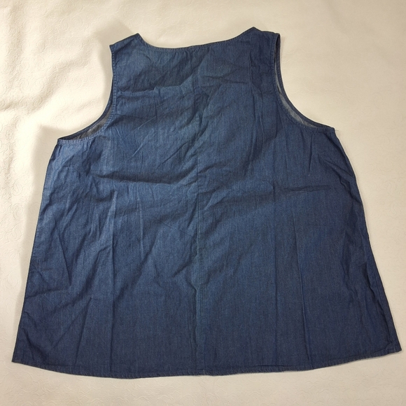 New Old Navy women's Denim sleeveless top size XL - . - Picture 2 of 7